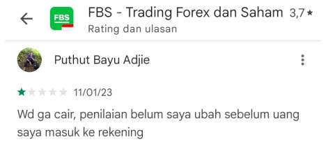 Penarikan Dana Broker FBS Dinilai Sangat Buruk!