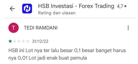 Kapan HSB Meluncurkan Lot 0.01?