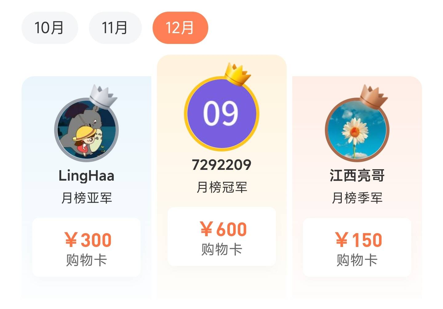 S11 赛季最后一个月榜官宣