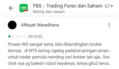 Tidak Hanya Penarikan Dana, Platform Trading Broker FBS Diduga Sering Lambat!