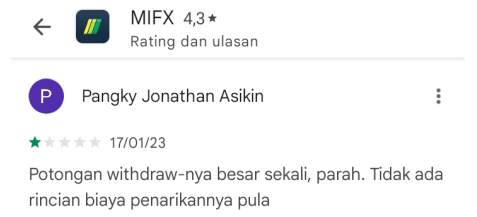 Terlalu Banyak Potongan Tidak Jelas di MIFX, Bikin Rugi Saja!