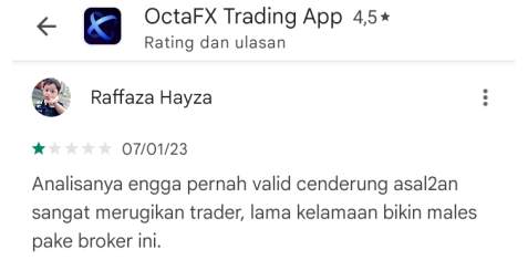 Analisa Broker OctaFx Diduga Asal-Asalan