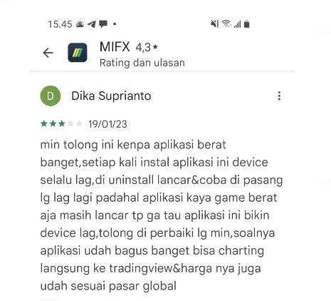 App MIFX Selalu Lemot, Kenapa? 