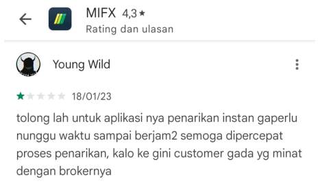 Penarikan Tidak Kunjung Diterima, Nasabah MIFX Ancam Pindah Broker?