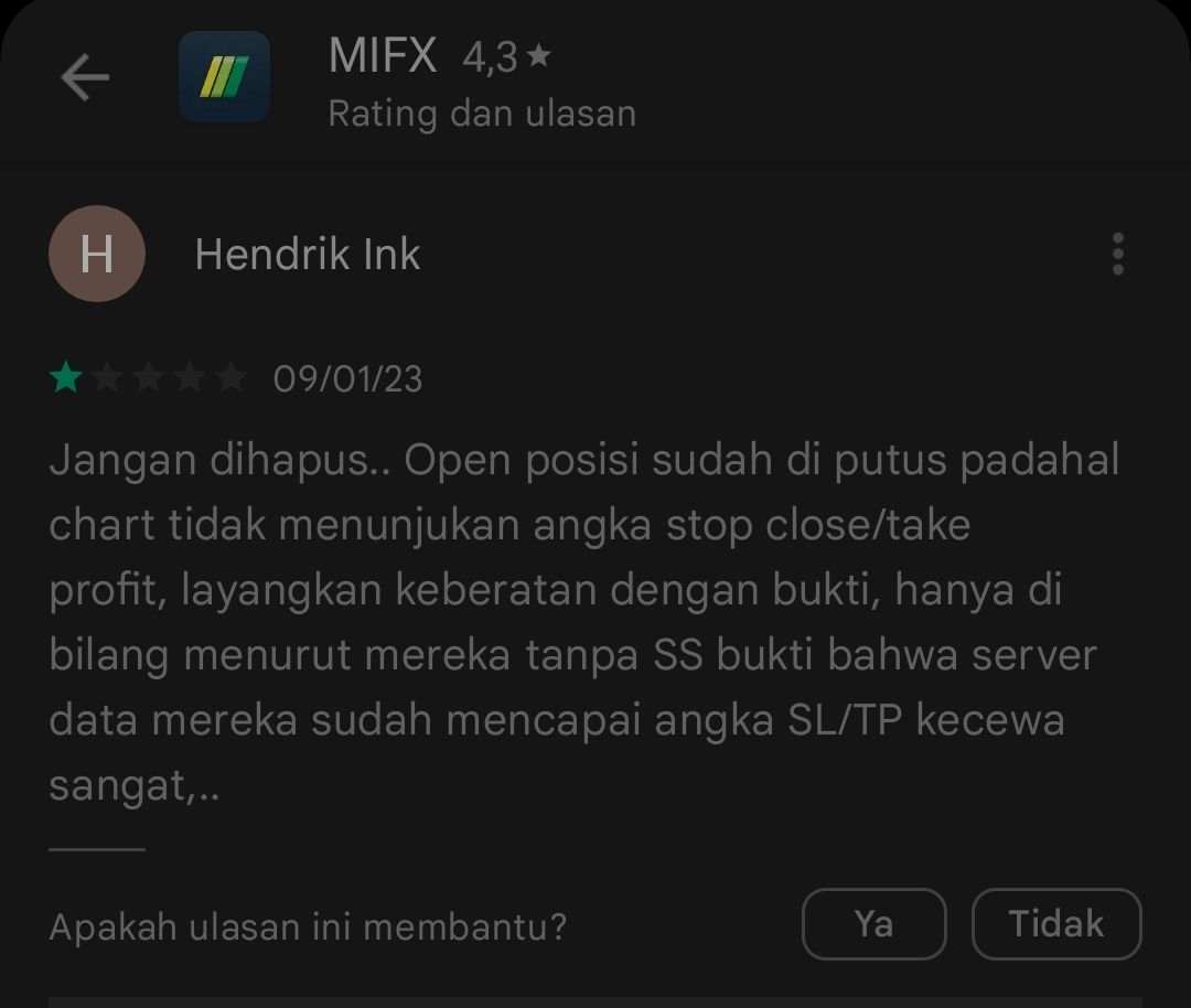 Merasa Dirugikan, Nasabah Broker MIFX Komplain Perihal Order Transaksi