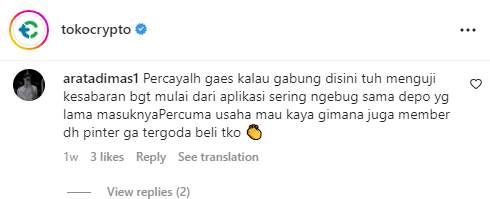 Platform Tokocrypto Menguji Kesabaran Pengguna, Kacau!