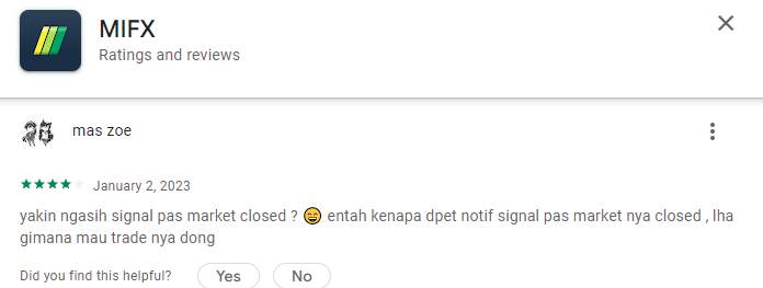 MIFX Yakin Kasih Signal Pas Market Closed? 