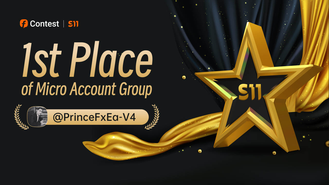 1st Place of the Micro Account Group, @PrinceFxEa-V4