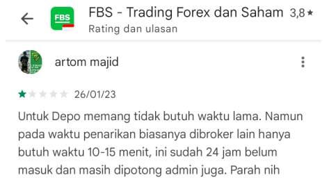 Penarikan FBS Memakan Waktu 24 Jam?!