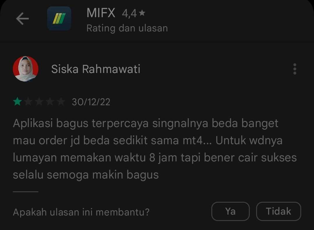 Waduh! Transaksi Trading di Aplikasi MIFX dengan Metatrader Berbeda