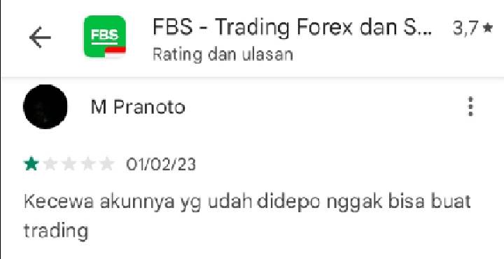 Udah Deposit Tapi Tidak Bisa Buat Trading, Gimana Sih FBS?