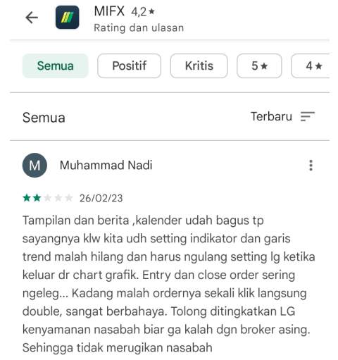 Pengguna Kecewa Berat dengan Fitur APP MIFX Satu Ini... 