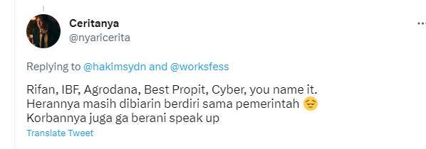 Waspada dengan Broker Rifan CS !