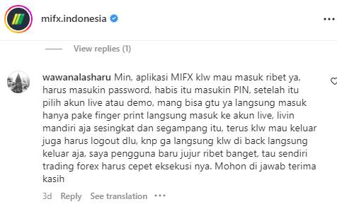 App MIFX Malah Menyulitkan Nasabahnya Saat Transaksi?!