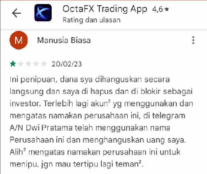 Waspada! Oknum OctaFX di Mana-mana