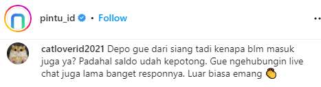 Deposit Tak Kunjung Masuk, Pengguna Platform Pintu Kecewa!