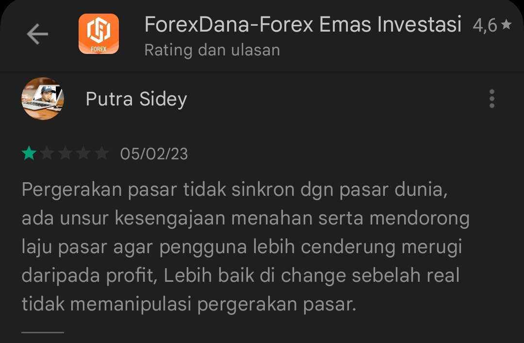 Waspada! Pergerakan Pasar Broker ForexDana Dimanipulasi