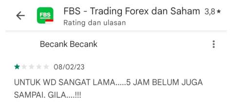 Pencairan Dana Broker FBS Diduga Sangat Lama