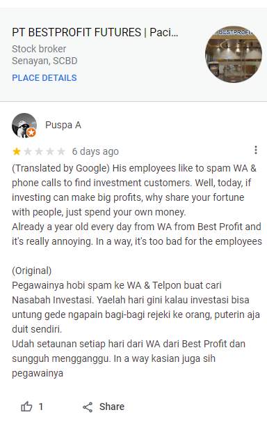 Dipaksa Trading Sama Oknum yang Mengatasnamakan Broker BPF?