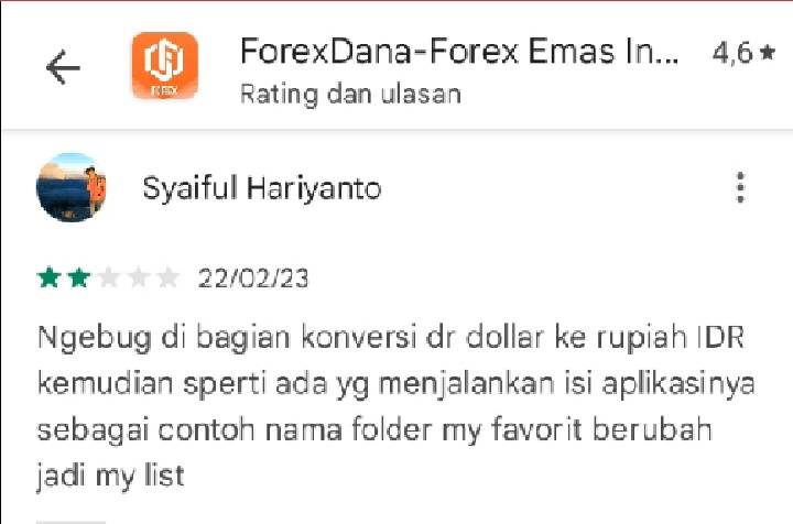 Terjadi Bug pada Aplikasi ForexDana, Pengguna Merasa Curiga!