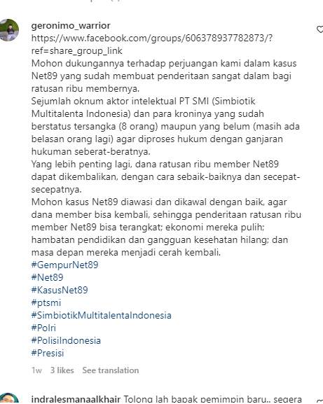 Dana Korban Robot Trading Net89 Masih Belum Kembali 
