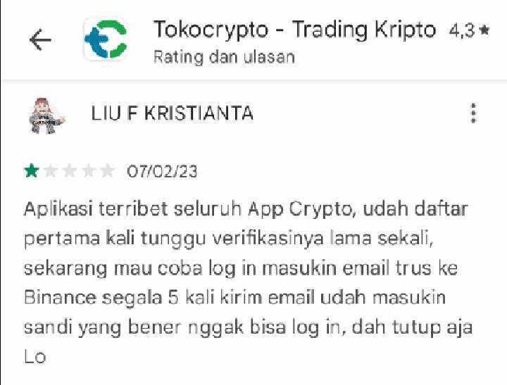 Aplikasi Tokocrypto Paling Ribet, Memang Iya?!