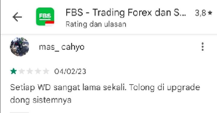 Layanan WD Broker FBS Sangat Lama!