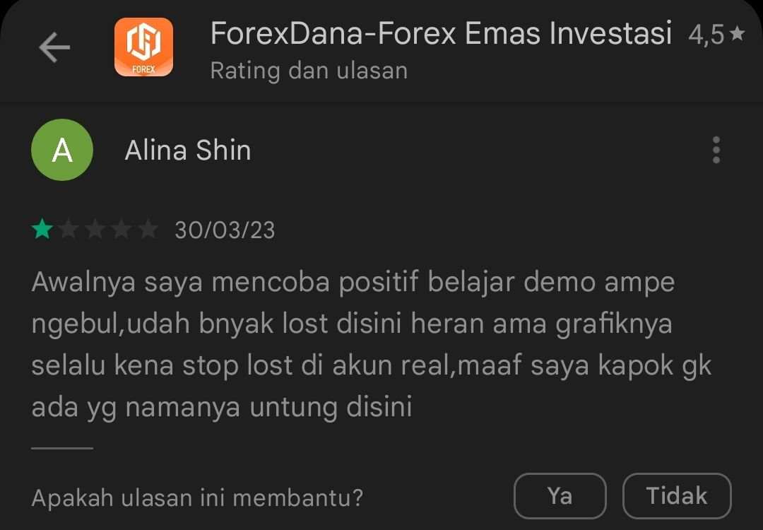 Apakah Broker ForexDana Sengaja Membuat Rugi Pengguna?