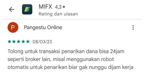 Tolong Percepat Proses WD MIFX!