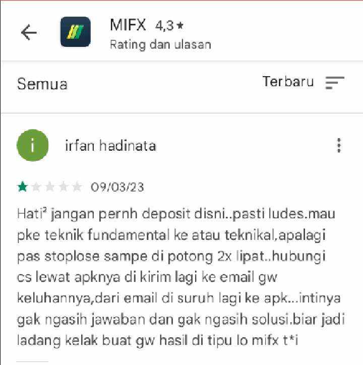 Hati-Hati Trading di MIFX, Pasti Ludes!