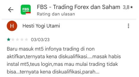 Pengguna Terheran-Heran dengan Broker FBS, Ada Apa?