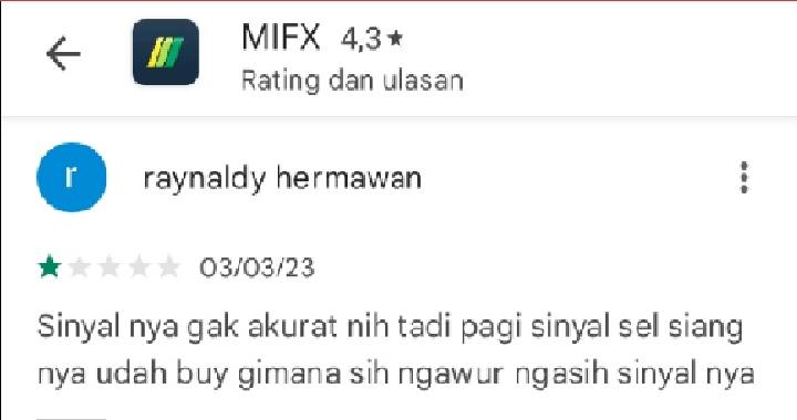 Referensi Signal MIFX Selalu Tidak Akurat!