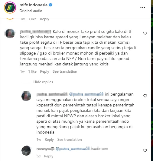 Pengalaman Trader Menggunakan Broker Lokal MIFX...