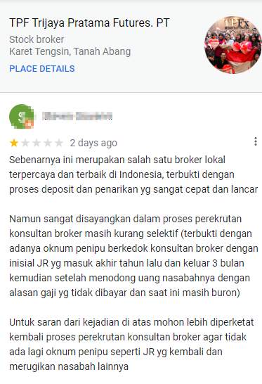 Gara-Gara Ulah Oknum Broker, TPFx Dinilai Buruk oleh Pengguna?