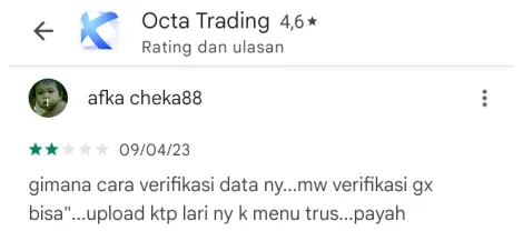 Gagal Verifikasi di Broker OctaFX