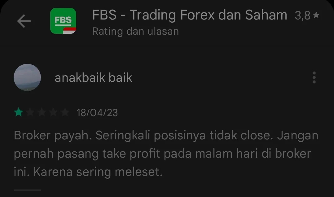 Posisi Trading Seringkali Tidak Tertutup, Dicurigai Ada Manipulasi di FBS?