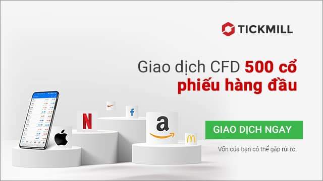 Tickmill chính thức nâng tổng số lượng CFD Cổ Phiếu từ 100 lên 500
