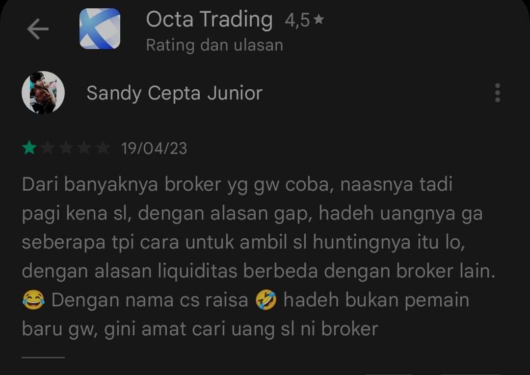 Apakah benar OctaFX Bermain Curang Memanipulasi Stop Loss Pengguna?