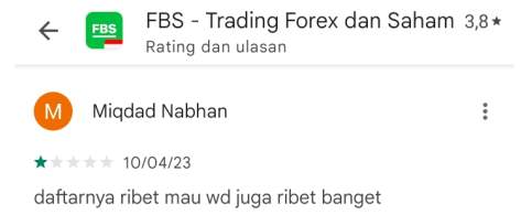 Daftar dan Penarikan Dana Broker FBS Ribet!