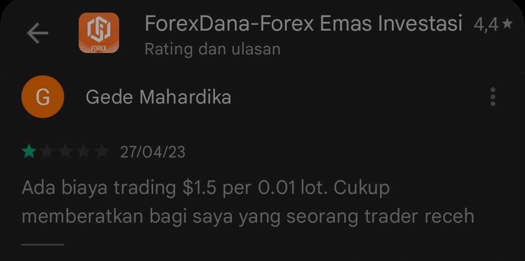 Waduh, Biaya yang Diterapkan ForexDana Tidak Masuk Akal?