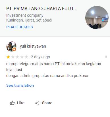 Hati-Hati Ada Oknum Tidak Bertanggungjawab Mengatasnamakan Prima Tangguharta