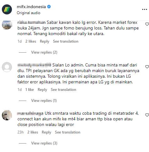 Waduh Tiba-Tiba Aplikasi MIFX Error?
