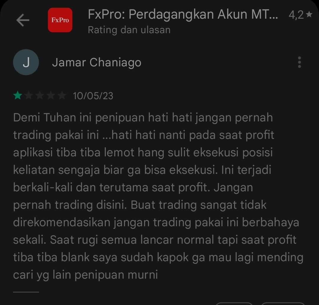 Kejadian Berulang, Pengguna FxPro Mengalami Kerugian saat Eksekusi Posisi
