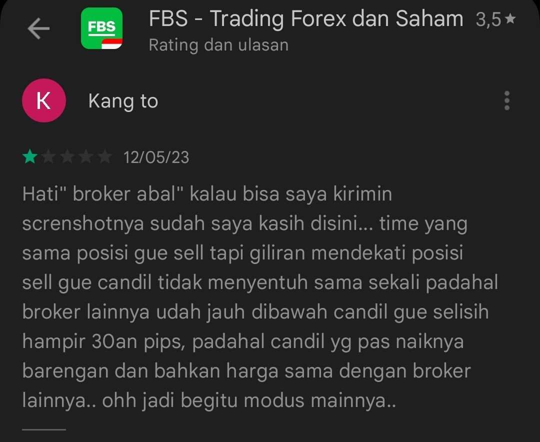 Kejanggalan Transaksi di Broker FBS: Candle Tidak Tereksekusi Meskipun Sudah Melewat Harga
