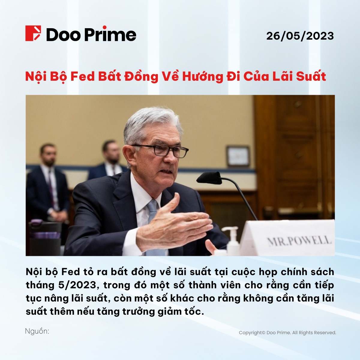 Tin Thị Trường Ngày 26/05/2023 - Doo Prime