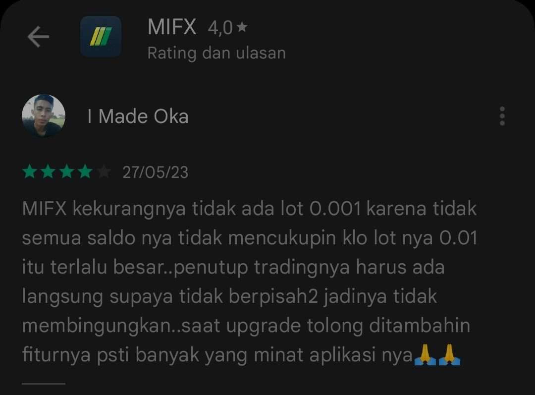 Pengguna Berharap MIFX Rilis Akun Nano Segera