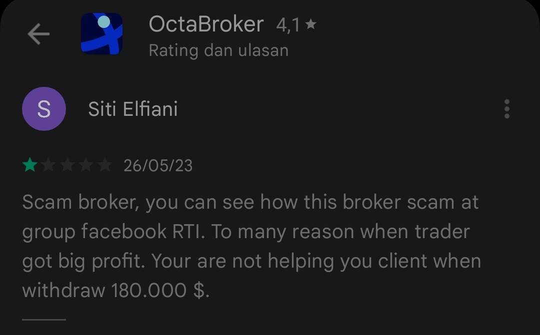 OctaFX Kembali Diduga Melakukan Scam