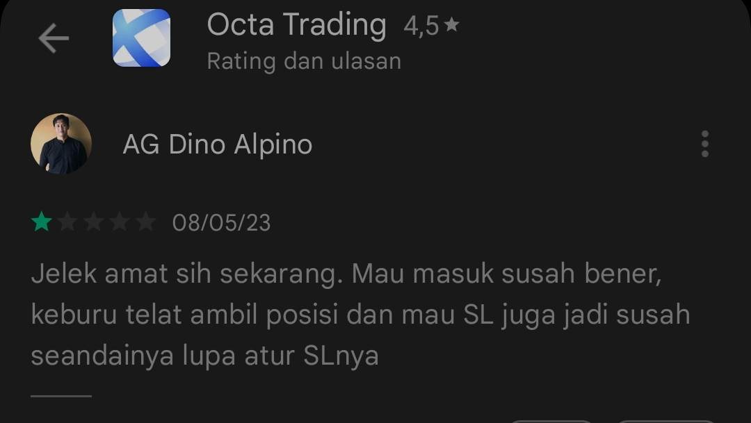 Pengguna Aplikasi OctaFx Mengeluhkan Kualitas yang Semakin Memburuk!