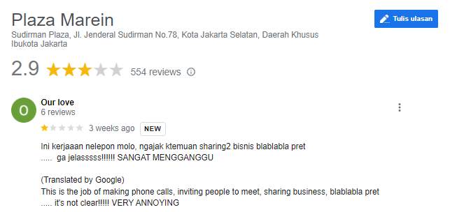 Marketing Broker Kontak Perkasa Sangat Mengganggu!
