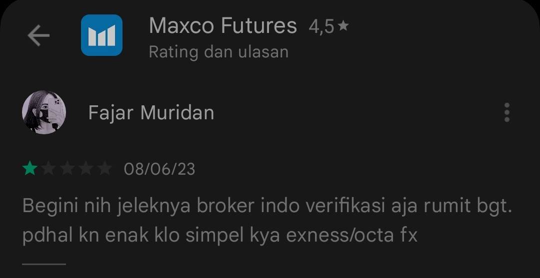 Keluhan Pengguna Mengenai Verifikasi di Broker Lokal Maxco yang Lebih Rumit